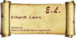 Erhardt Laura névjegykártya